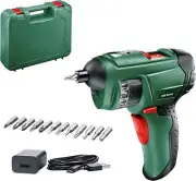 Cordless Lithium-Ion Screwdriver with 12 Bits and AU Plug