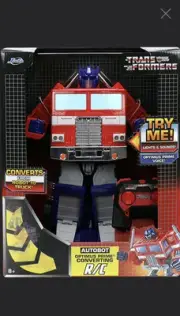 Transformers (G1) - WOW! Optimus Prime Remote Control Vehicle transforming