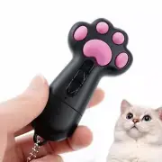 Interactive Cat Toy with Feather Wand Pink and White Black
