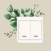 [Namly Design] Switch Sticker - Dark green leaves
