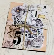 80/pk WHITE FLORAL Retro Scrapbook Accents Ephemera Stickers Art Junk Journal