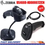 Zebra DS4608-HD00007ZZCN 2D Barcode Scanner Reader Kit With USB Cable and Stand
