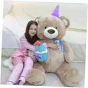 Teddy Bear Stuffed Animal-Gaint Teddy Bear, 63" Big Happy Birthday Bear Plush