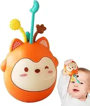 Pull String Toy - Silicone Sensory Toys with Music and Light,Fine Motor Educational Learning Activity for Kids Daycare Outdoor Indoor Playpen Road Trip