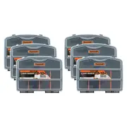 6x Supercraft Small Parts/Screws/Bolt Storage Organiser 190mm 8 Compartments