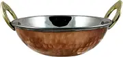 Aakrati® Set of 2 Copper Serving Bowl Indian Karahi Pan Pot Dishes Serve Ware 6inch