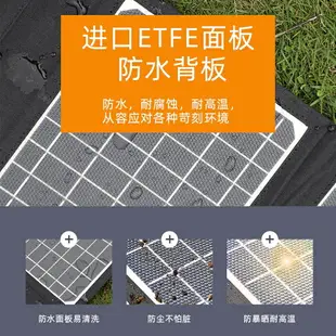 太陽能充電板摺疊便攜式發電充電寶手機快充單晶硅供電蓄戶外電池 小山好物嚴選