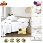 Cooling and Breathable 100% Egyptian Cotton Split King Sheets - 5 PC White Set