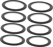 NAMOARLY 8pcs Black Self-Adhesive Whiteboard Tape Marking Drafting Art Tape for Grid Lines