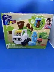 MEGA BLOKS Green Town Sort & Recycle Squad Building Set New Damaged Box