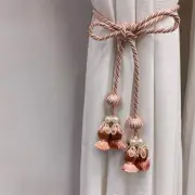 6 COLORS / Libbie Decorative Curtain Drapery Holdback Tieback / PAIR