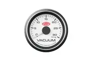 SAAS 30 In-Hg Vacuum Gauge White Dial Face 52mm Muscle Series 4 Colour Backlight