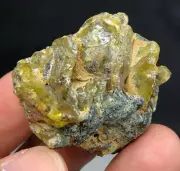 Very Nice Luster Quality Beautiful Natural Color Sphene Specimen from Pak 220Cts