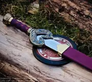 Sword Royal leader King Rohan swords Cosplay Gift Battle W Scabbard & Wall mount