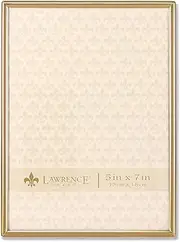 Lawrence Frames 5" W x 7" H Simply Gold Metal Picture Frame (670057)