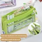 Multi-layer Pen Bags Triangle Stationery Storage Bags High Value Pencil Case
