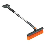 Heavy-duty Snow Shovel for Winter Storms Rotatable Ice Brush Retractable Long