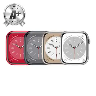 【Apple】A+ 級福利品 Apple Watch S8 LTE 45mm 鋁金屬錶殼(副廠配件/錶帶顏色隨機)