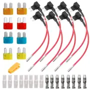 8pcs Micro2 Mini Circuit Fuse Tap Kit Automotive Flat Type Blade Fuse Holder