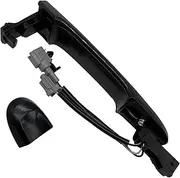 Front Right Passenger Side Outer Door Handle Compatible with Nissan Juke F15 2010-2022 Black 80644-1FA5A 80644-3WC2A 80640-3WC2A