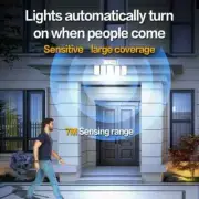 2 Pack Solar Lights Outdoor 300 LED Motion Sensor Flood Lights Waterproof 7000K