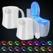 Toilet Lights Motion Detection Sensor, 2 Pack Smart Night Light for Bathroom,...