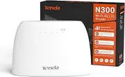 [Tenda] 4G03 300 Mbps 4G Mobile Wi-Fi Router,4G Router with Sim Slot Unlocked,No Configuration Required,2 Fast Ports,Data Traffic Monitoring,UK Plug