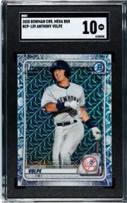 Anthony Volpe 2020 1st bowman chrome mega box BCP-139 SGC 10