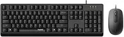 Rapoo X130pro Wired Optical Mouse and Keyboard Combo, Black