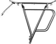 Cycle Rack Rear, Heavy-Duty Load-Bearing Bracket, Touring Carrier Stand, Metal Construction, Ideal for Long Road Trips, Cycling Accessories for Outdoor Adventures, 7.32 x 5.51 x 14.96 inches