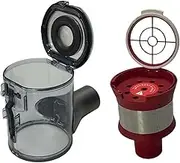 Compatible for Roborock,H7 Vacuum Cleaner Spare Parts Mace Plus Dustbin Dust Box Cyclone Assembly Module Red Accessories(Dust Box and Cyclone)