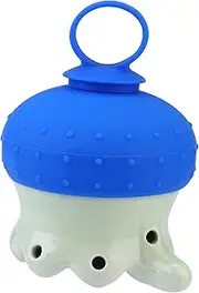 Healvian 1pc Moxibustion Pot Moxa Cup Moxibustion Tin Moxibustion Patch Massage Tools Moxa Stick Roller Moxa Burner Cup Household Moxa Burner Massaging Tools Moxibustion Tank Ceramic Blue