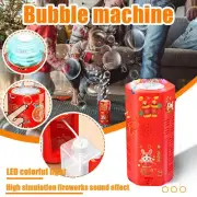 Automatic Fireworks Machine Weddings Bubble Machine Flash Lights Blowing Toy AU