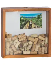 Bey-Berk Cork & Bottle Cap Shadow Box