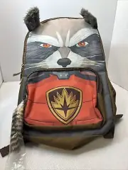 Marvel Guardians Of The Galaxy NEW Backpack ROCKET Raccoon 19” Plush Ears Tail