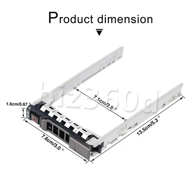 8FKXC 08FKXC 2.5" Hard Drive Tray Caddy For Dell PowerEdge R630 R730 R730XD T630