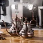 Long Mouth Gooseneck Tea Kettle Stainless Steel Teapot Drip Kettle Kitchen