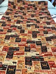 65x38 Hand Made BBQ Quilt Never Been Used (Could Fit A Twin Size Bed)