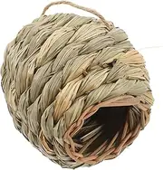 BESPORTBLE Natural Hamster Cage Accessory Small Animal Hideout Straw Nest for Rats Dwarf Rabbit Grass House Bunny Hideaway