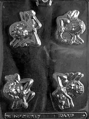 MUSICAL CHERUB ASSORTMENT V131 mold Chocolate Candy soap making valentine