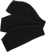 [Toddmomy] 3pcs Headband Winter Ear Warmer Unisex Ear Warmer Head Band Stretchy Hair Ties Windproof Hair Band Hair Bands Sports Hairband Unisex Headdress Climbing Hair Band Polar Fleece Black