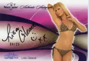 2008 BENCHWARMER SIGNATURE SERIES LISA GLEAVE AUTOGRAPH # 04/25