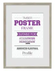 [Profile Australia] Australian Made Timber Certificate Photo Frame A2/A3 in Stone Ash