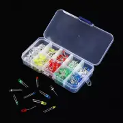 200pcs 3V 20mA Colorful Diodes 3mm LED Light Assorted Kit DIY LEDs Diode SUU
