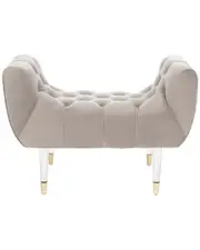 Safavieh Couture Eugenie Tufted Velvet Acrylic Bench