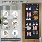 Hanging Shoe Organizer with 9 Pocket Hooks Wear Resistant 600D Oxford Shoe pavUp