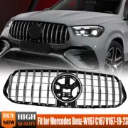 Front Grill Chrome+Black For Mercedes Benz W167 GLE350 GLE53 2019-2021 2022 2023