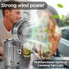 Portable Solar Camping Lantern with Fan USB Rechargeable Outdoor Tent LED Lights