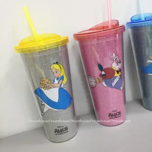 韓國大創 韓國帶回 迪士尼 愛麗絲夢遊仙境 愛麗絲 時間兔 水杯 冷水杯 隨行杯 水瓶 吸管水杯