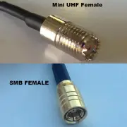 RG316 MINI UHF FEMALE to SMB FEMALE Coaxial RF Cable USA-US